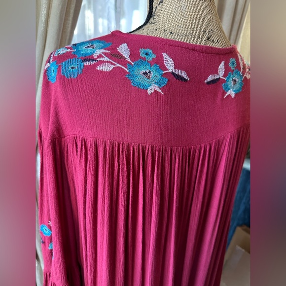 Free People Te Amo Floral Embroidered Boho Mini Dress $148 - Picture 7 of 12